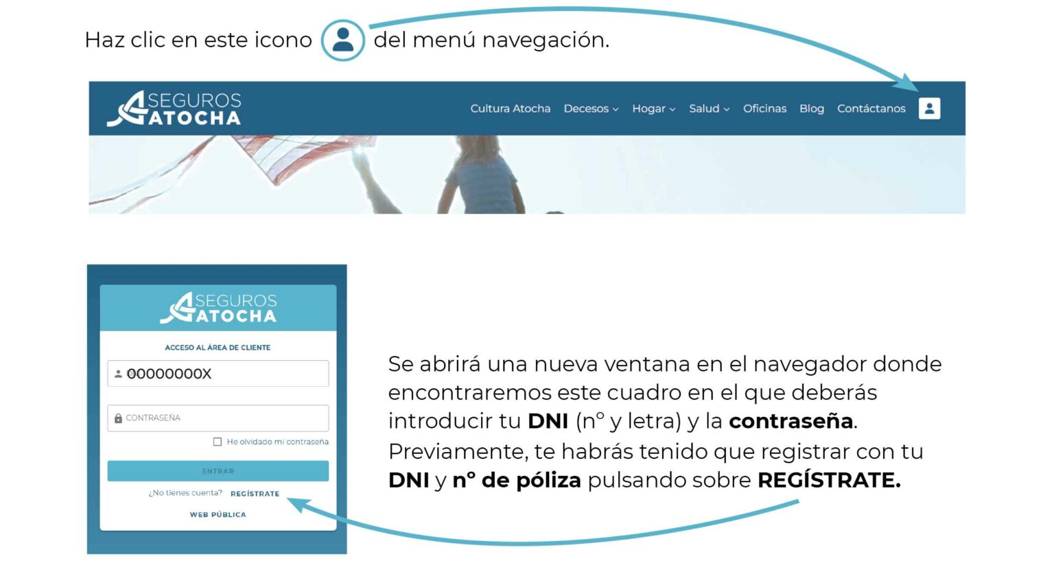 Descubre cómo acceder a tu Área Privada - Seguros Atocha